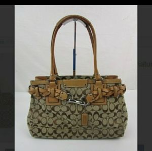 Coach Khaki Signature Bag